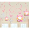 Decoraciones Colgantes Comunión Rosa