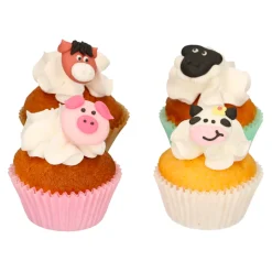 Decoraciones de Azúcar Animales Granja 12 ud - Funcakes