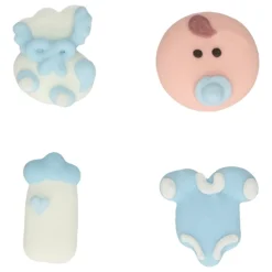 Decoraciones de Azúcar Bebé Niño 12 ud. - Funcakes