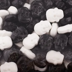 Decoraciones de Azúcar Calaveras Blancas y Negras