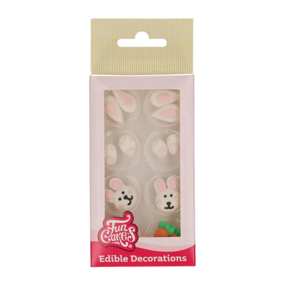 Decoraciones de Azúcar Conejo de Pascua 10 ud