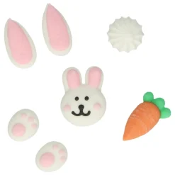 Decoraciones de Azúcar Conejo de Pascua 10 ud