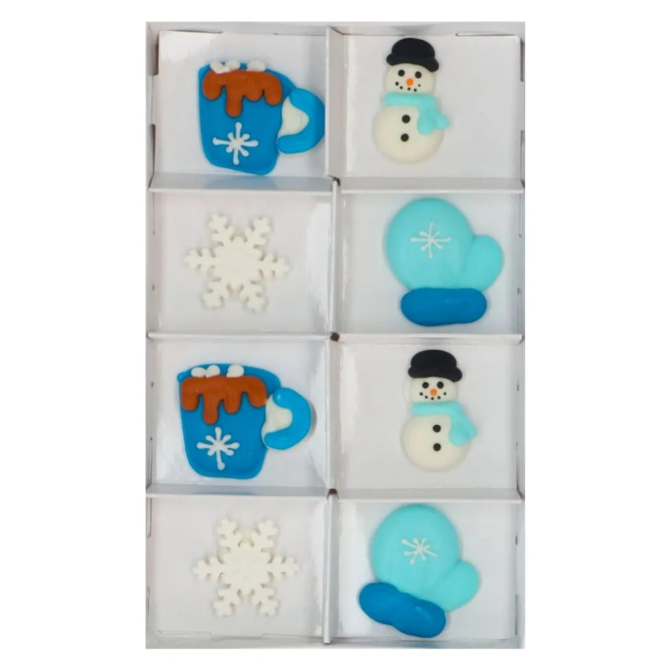 Decoraciones de Azúcar Cozy Winter 8 ud - Wilton