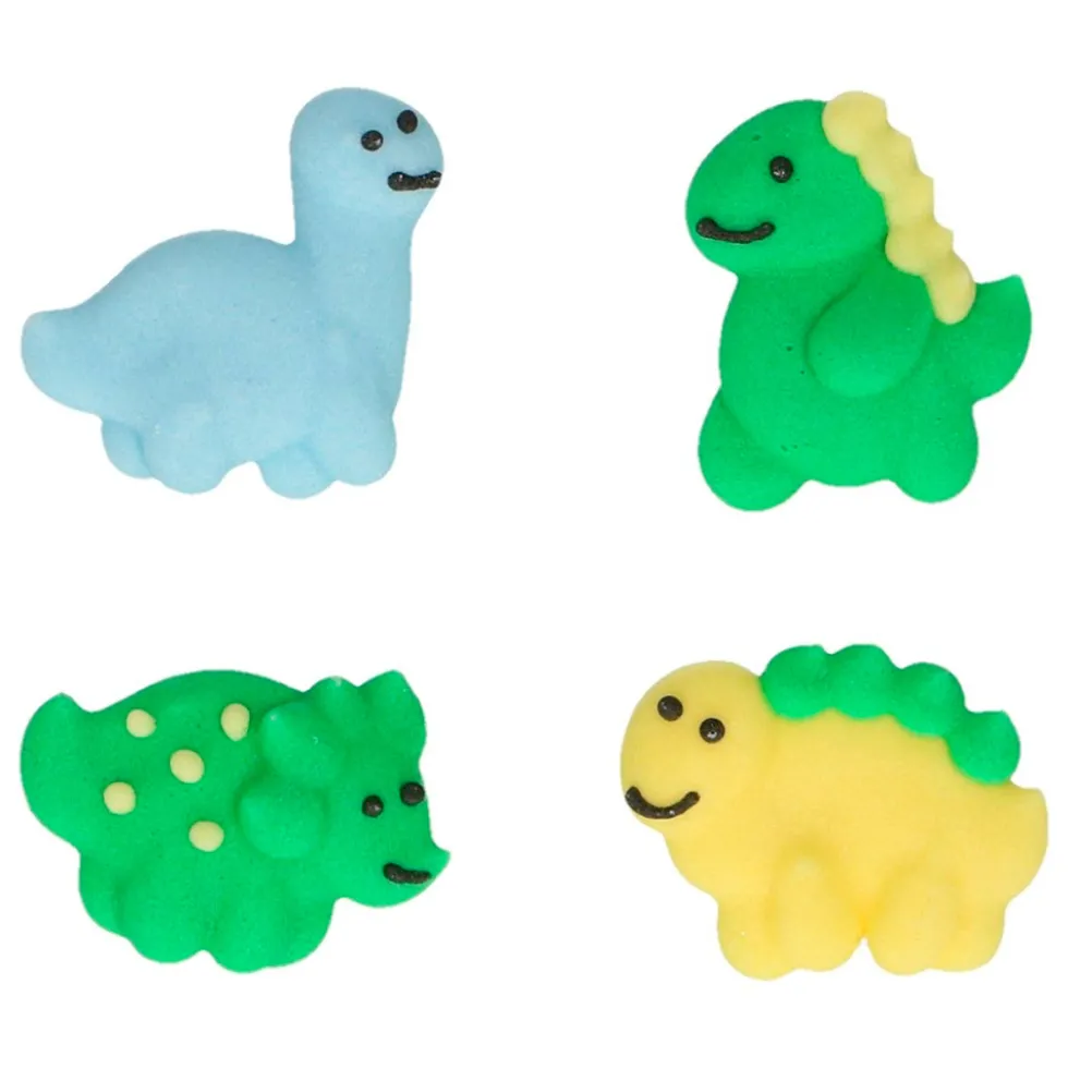 Decoraciones de Azúcar Dinosaurios 12 ud - Funcakes