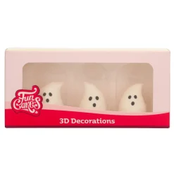Decoraciones de Azúcar Fantasmas 3D - Funcakes