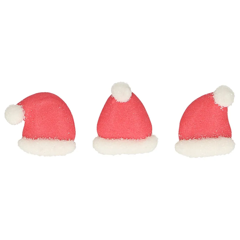 Decoraciones de Azúcar Gorros Santa Claus