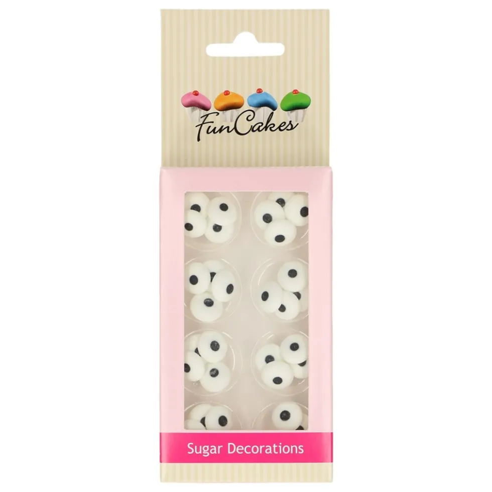 Decoraciones de Azúcar Ojos 64 ud - Funcakes