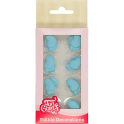 Decoraciones de Azúcar Pies de Bebé Azul 16 ud. - Funcakes