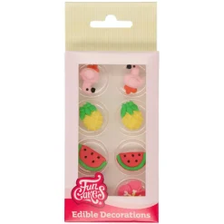 Decoraciones de Azúcar Set Tropical 8 ud - Funcakes