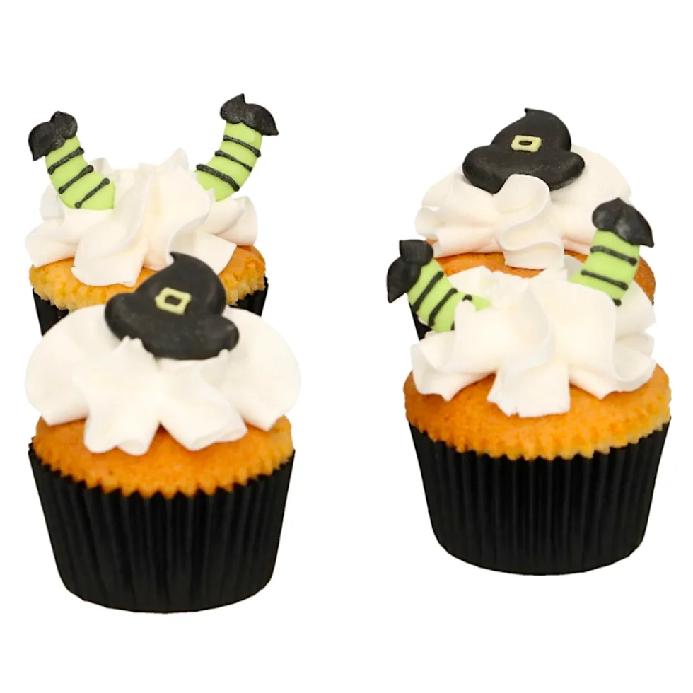 Decoraciones de Azúcar Sombreros y Piernas de Bruja - Funcakes