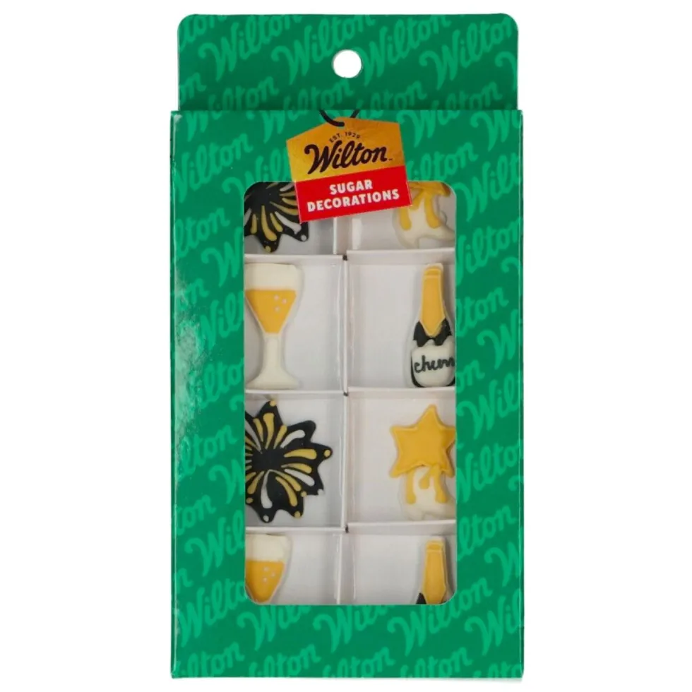 Decoraciones de Azúcar Sparkling Celebration 8 ud - Wilton