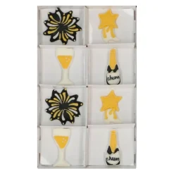 Decoraciones de Azúcar Sparkling Celebration 8 ud - Wilton