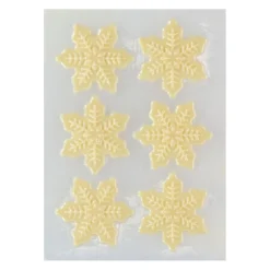 Decoraciones de Chocolate Copos de Nieve 6 ud