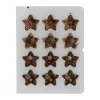 Decoraciones de Chocolate Estrellas 3,5 cm 12 ud