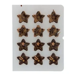 Decoraciones de Chocolate Estrellas 3,5 cm 12 ud