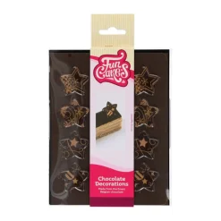Decoraciones de Chocolate Estrellas 3,5 cm 12 ud