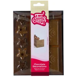 Decoraciones de Chocolate Estrellas de Navidad - Funcakes