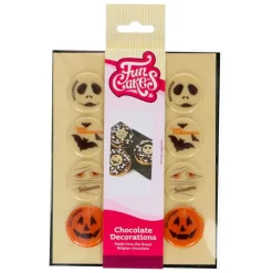 Decoraciones de Chocolate Mix Halloween 12 ud - Funcakes