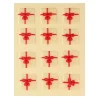 Decoraciones de Chocolate Regalo Blanco / Rojo 12 ud