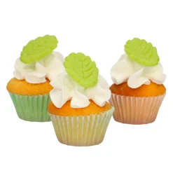 Decoraciones de Mazapán Hojas Verdes 12 ud - Funcakes