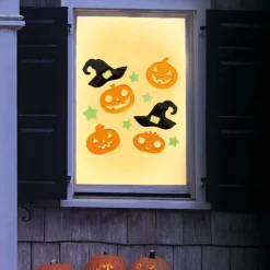Decoraciones para Ventana Calabaza Halloween