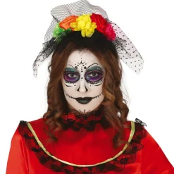 Diadema Catrina Flores Multicolor