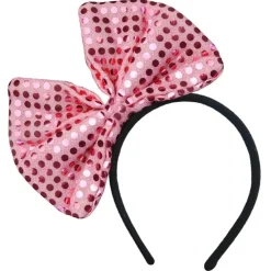 Diadema con Lazo Rosa