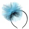 Diadema Decoración de Tul Negro y Azul