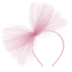 Diadema Decoración de Tul Rosa