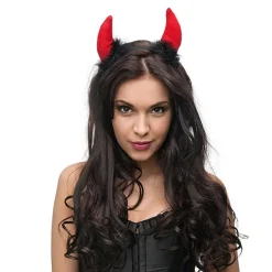 Diadema Demonio con Plumas