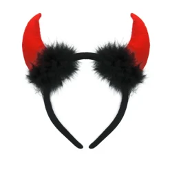 Diadema Demonio con Plumas