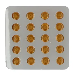 Diamantes Comestibles de Gelatina Oro Perlado 20 ud - Funcakes