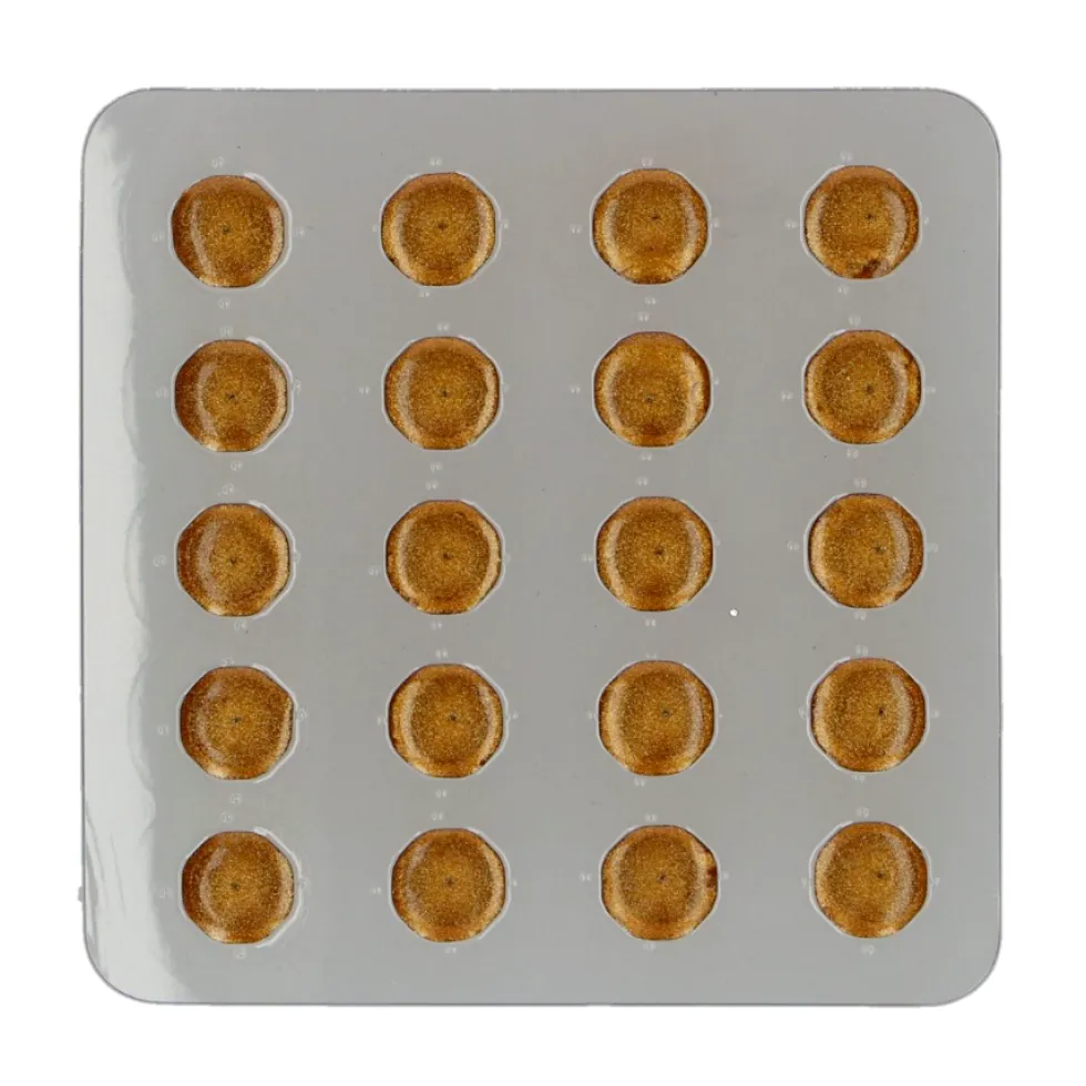 Diamantes Comestibles de Gelatina Oro Perlado 20 ud - Funcakes