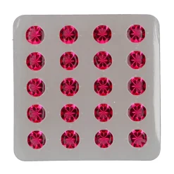 Diamantes Comestibles de Gelatina Rosa 20 ud - Funcakes