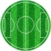 Disco de azúcar Campo de Fútbol 20 cm