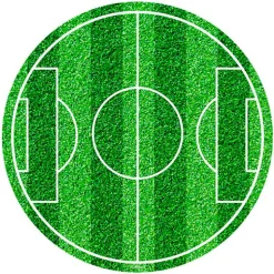 Disco de azúcar Campo de Fútbol 20 cm