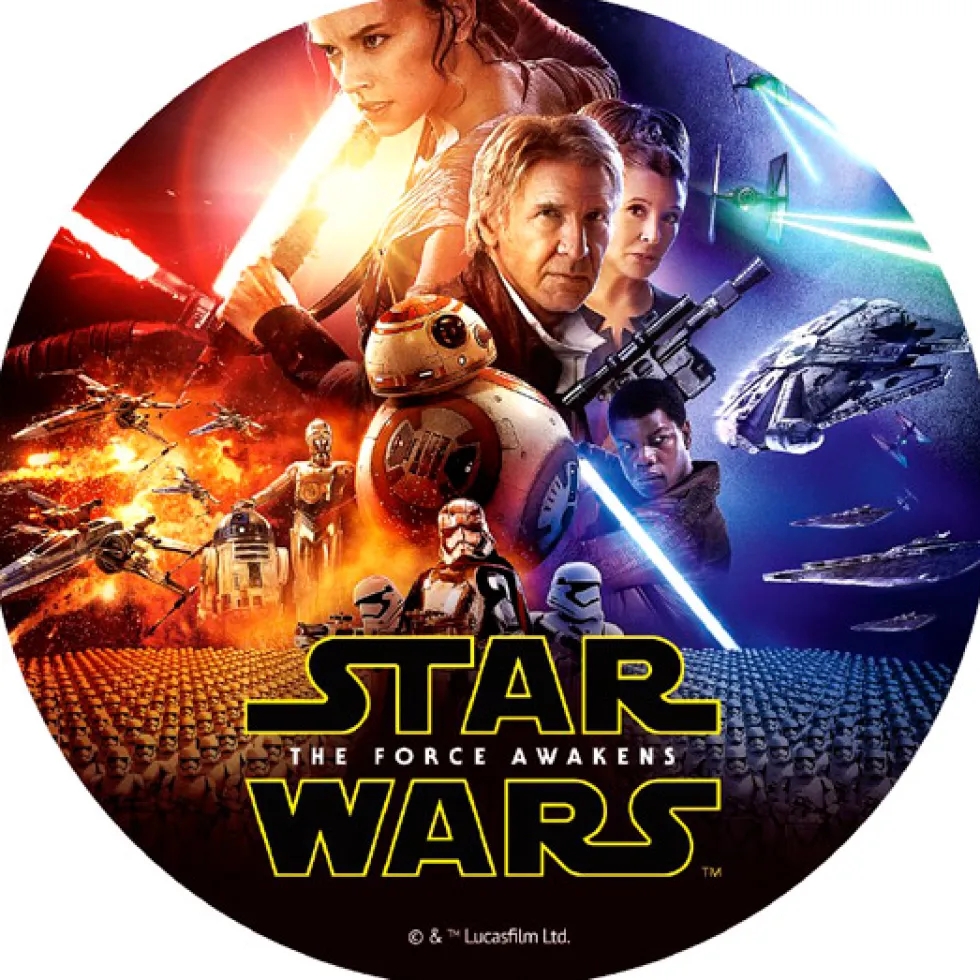 Disco de Azúcar Star Wars 20 cm