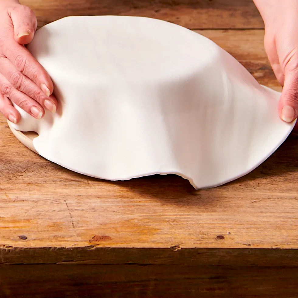 Disco de Fondant Extendido Blanco Brillante - Funcakes