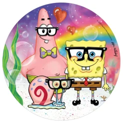 Disco de Oblea Bob Esponja y Patricio 20 cm