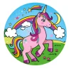 Disco de Oblea Unicornio Modelo A 20 cm