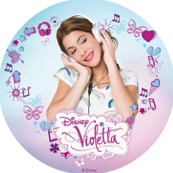 Disco de oblea Violetta Escuchando Música