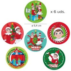 Discos Comestibles Navidad Elfos 6 ud