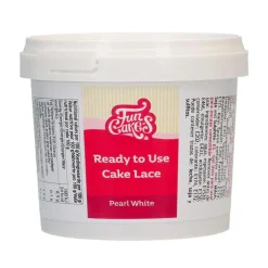 Encaje Comestible Blanco Perlado 200 gr - Funcakes