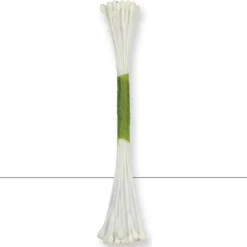 Estambres finos blanco perla