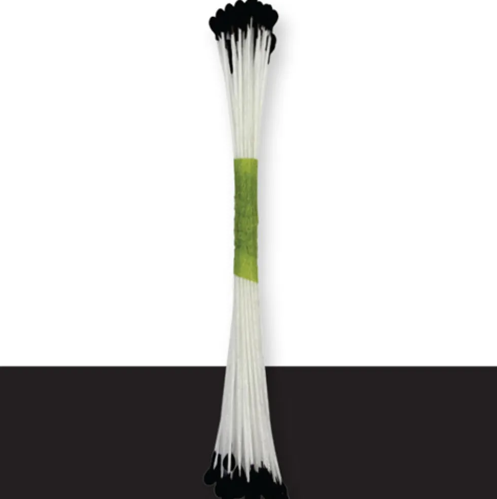 Estambres grandes negro perlado