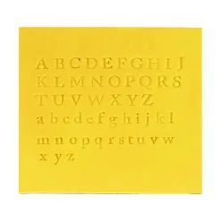 Estampador Letras Maýusculas y Minúsculas 52 piezas Modelo B - PME
