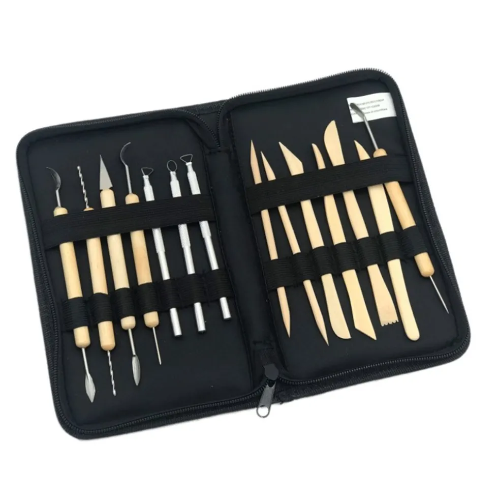 Estuche con 14 Herramientas de Modelado