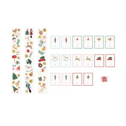 Etiquetas Navideñas con Pegatinas 16 ud