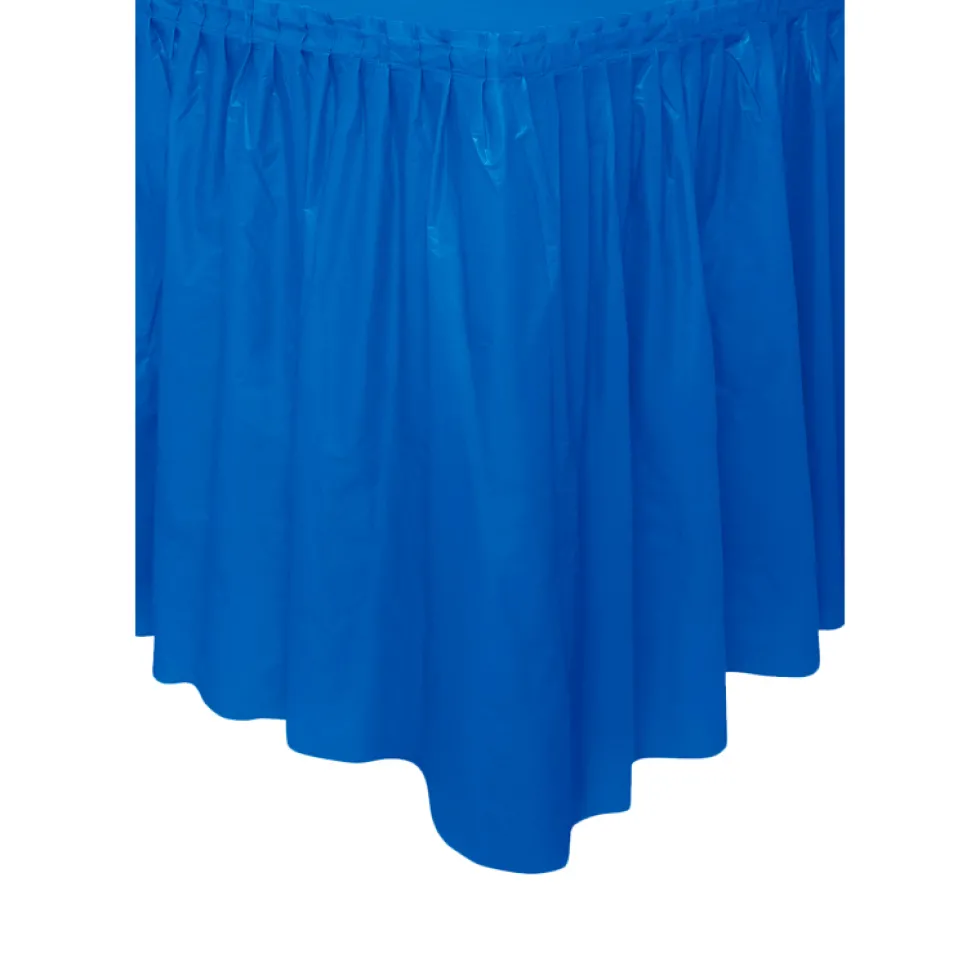 Falda para Mesa color Azul Intenso
