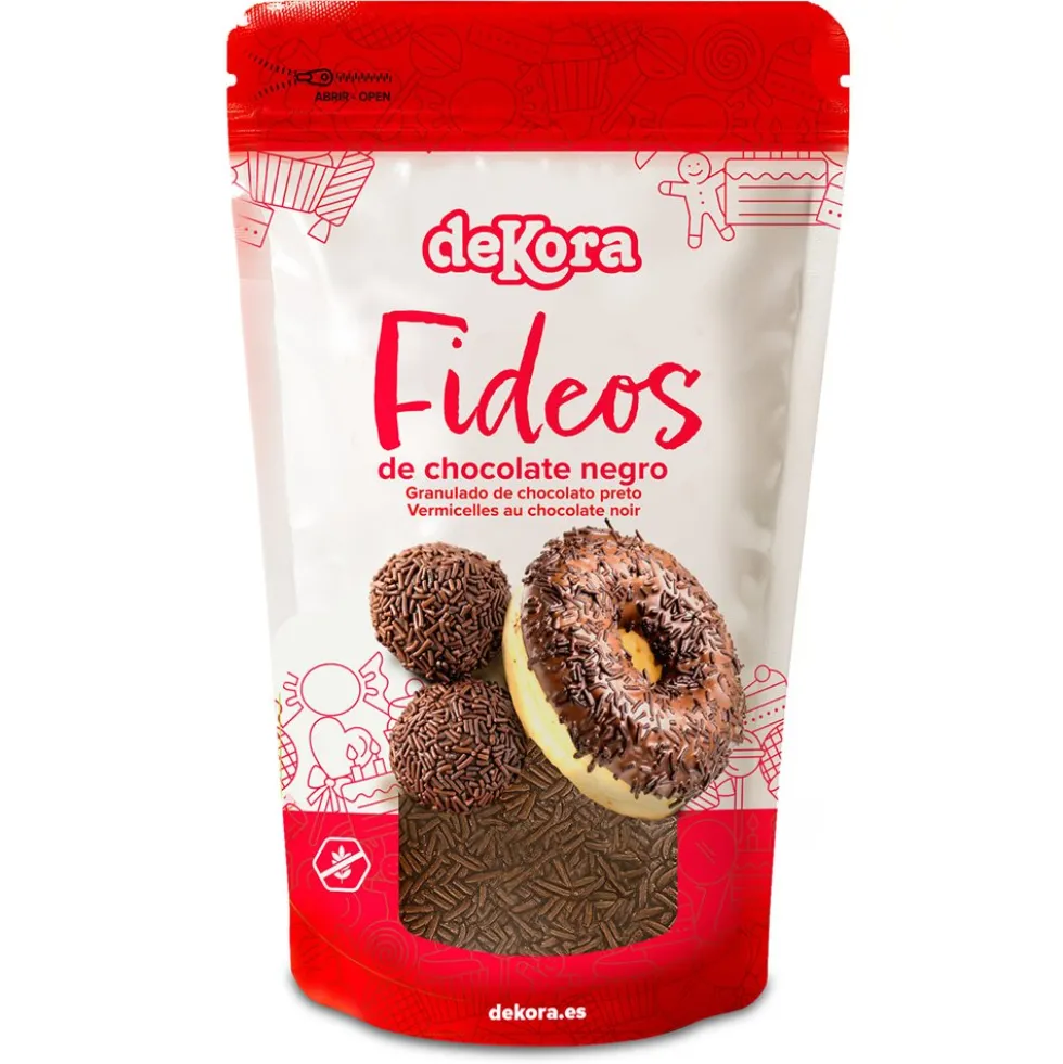 Fideos de Chocolate Negro 100 gr - Dekora